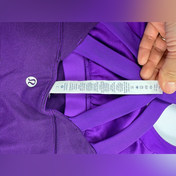 NWT Lululemon Enhearten Tank purple size 2 - Picture 6 of 7